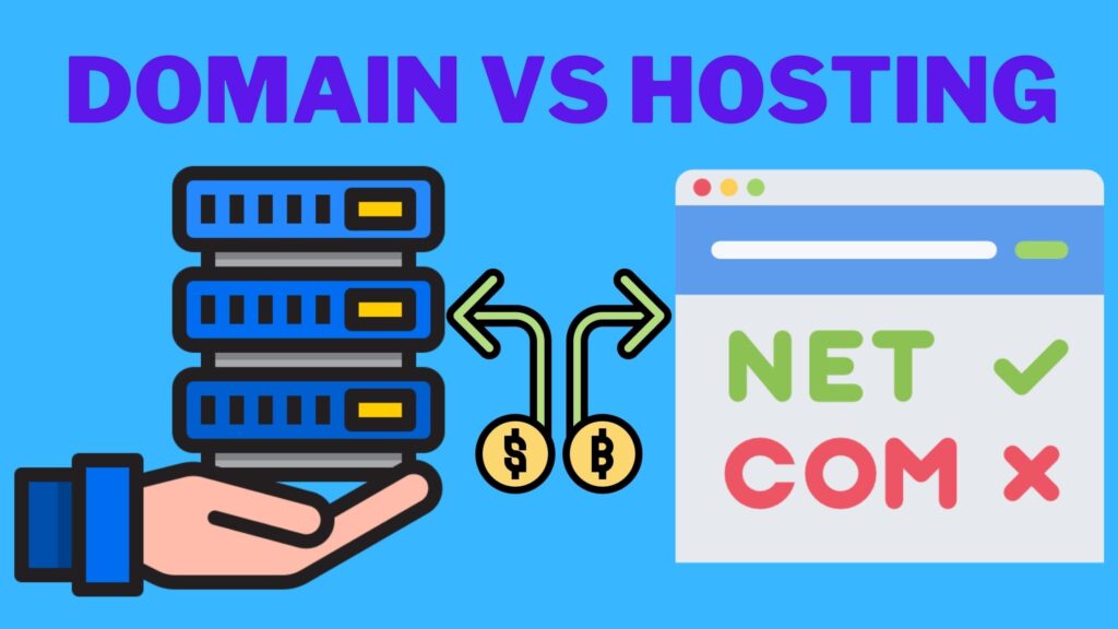domain vs web hosting