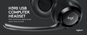 Logitech USB Headset H390 with Noise Cancelling Mic: