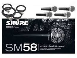 Shure SM58 cardioid dynamic microphone: