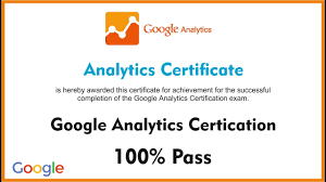 Google Analytics certification exam?