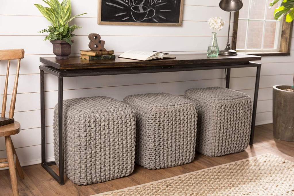 Console Tables with storage baskets