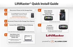 Liftmaster myQ garage door opener manual