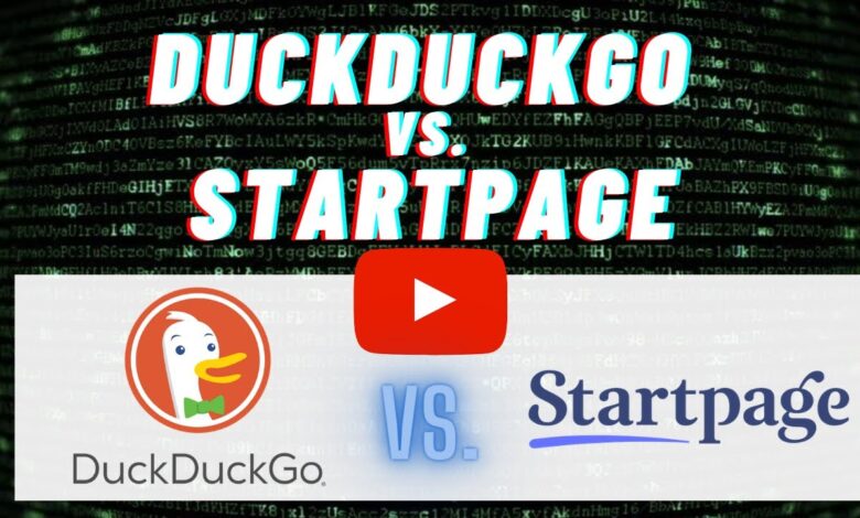 startpage vs duckduckgo
